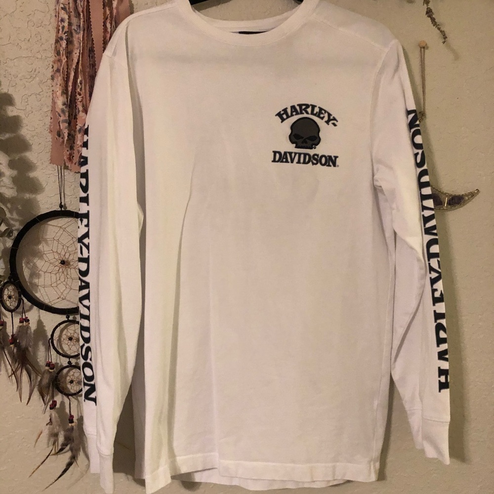 Harley Davidson Skull Logo Long Sleeve